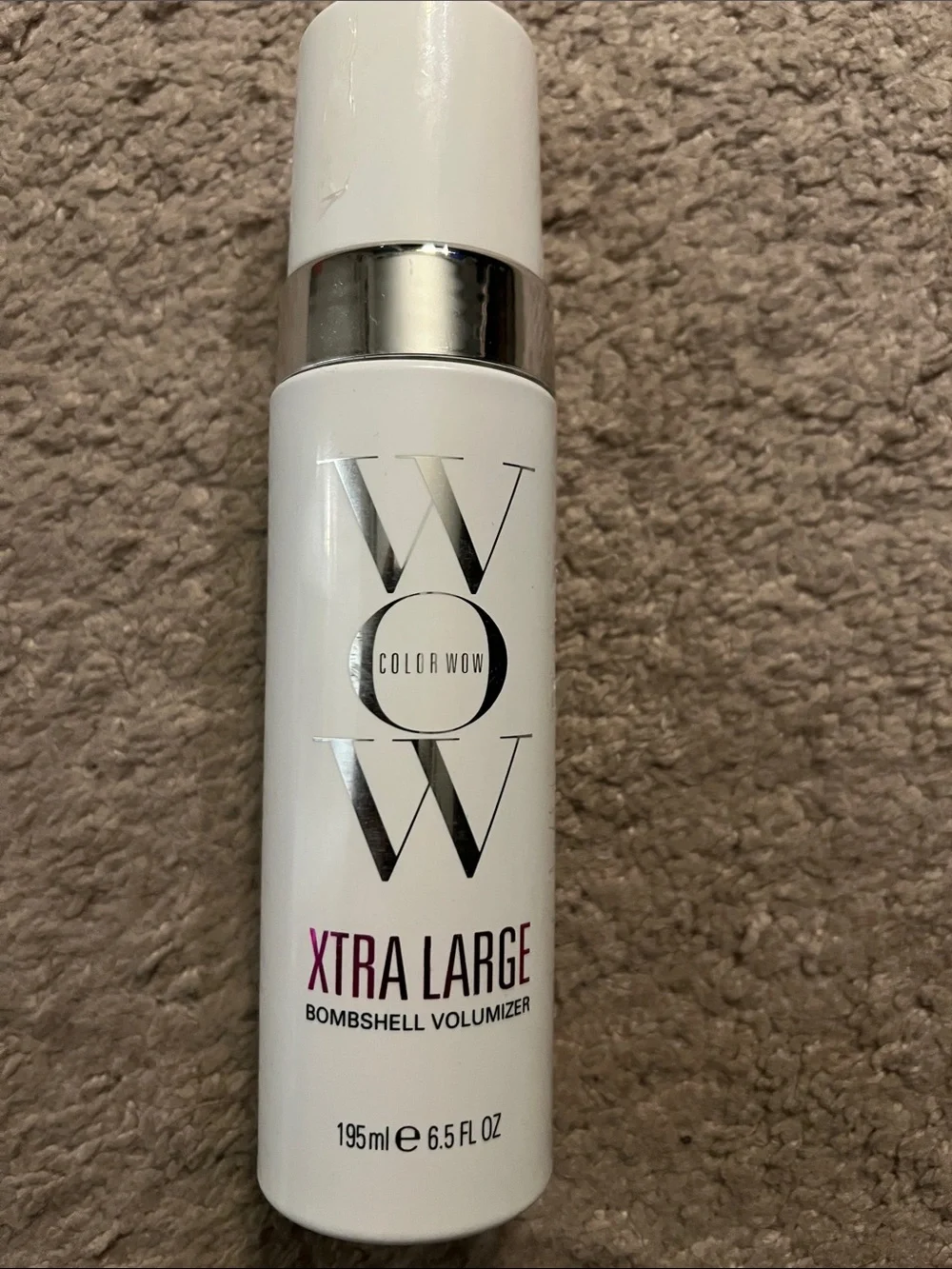 Xtra Large Bombshell Volumizer - White with Pink Accent